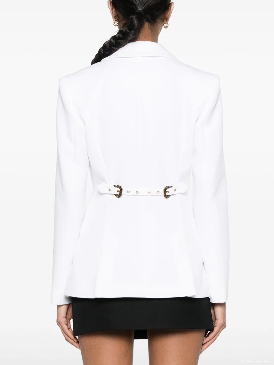 Affordable Couture Women single-breasted blazer Jeans Versace fitted 0728